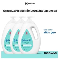 Thumbnail Combo 3 Sữa tắm Johnson's Baby Chứa Sữa & Gạo/Sữa Gạo & Yến Mạch/Sữa & Yến Mạch 1000ml/chai 2