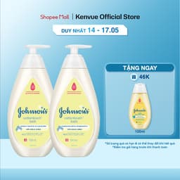 Thumbnail Combo 2 Chai Sữa Tắm Gội Toàn Thân Mềm Mịn Johnson' Baby Bath Cotton Touch 500mlx2 1