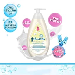 Thumbnail Sữa tắm gội toàn thân mềm mịn Johnson' baby bath Cotton touch 500ml (MỚI) - 100977934 4