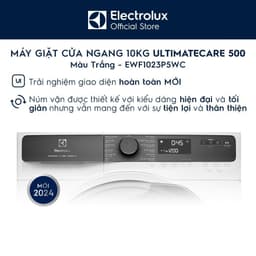 Thumbnail Free giao lắp - Máy giặt cửa ngang Electrolux 10kg UltimateCare 500 - Trắng EWF1023P5WC 4