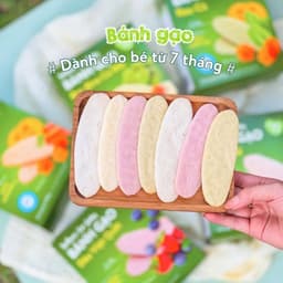 Thumbnail Bánh ăn dặm gạo dẹt rau củ Mămmy giúp bé tập nhau bổ sung dinh dưỡng, hỗ trợ tiêu hóa cho bé 7 tháng 2