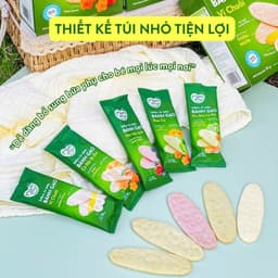 Thumbnail Bánh ăn dặm gạo dẹt rau củ Mămmy giúp bé tập nhau bổ sung dinh dưỡng, hỗ trợ tiêu hóa cho bé 7 tháng 3