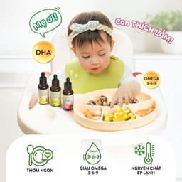 Thumbnail Combo 3 dầu ăn dặm bổ não 30ml Mămmy bổ sung DHA và Omega 3 giúp bé phát triển trí não, thông minh 4