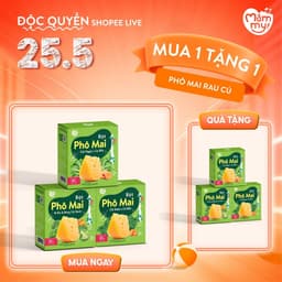 Thumbnail Phô mai rau củ Mămmy dạng bột kết hợp với rau củ tự nhiên bổ sung canxi và chất xơ cho bé 6 tháng 1