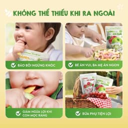 Thumbnail Bánh ăn dặm Mămmy vị trái cây giàu vitamin và chất xơ thiết kế chống hóc, dạng que ngắn cho bé từ 6 tháng 4