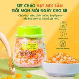 Thumbnail Combo 9 hũ hạt mix sẵn Mămmy nấu cháo bổ sung dinh dưỡng cho bé ăn dặm trên 6 tháng 4
