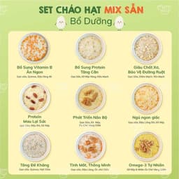 Thumbnail Combo 9 hũ hạt mix sẵn Mămmy nấu cháo bổ sung dinh dưỡng cho bé ăn dặm trên 6 tháng 2