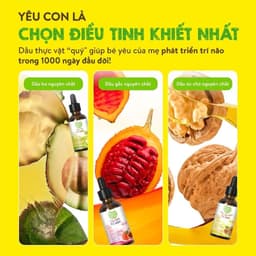 Thumbnail Combo 3 dầu ăn dặm núng nính Mămmy gồm dầu bơ, dầu óc chó, dầu gấc giúp bé phát triển toàn diện về trí não, thị lực 4