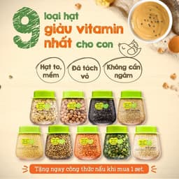 Thumbnail Đậu hạt hữu cơ cho bé ăn dặm Mămmy: Đậu lăng đỏ, đậu gà, kiều mạch, diêm mạch, hạt chia, kê nếp cho bé từ 6 tháng tuổi 2