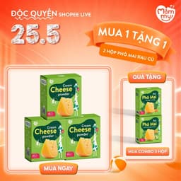 Thumbnail Phô mai tách muối Mămmy dạng bột rắc cơm, cháo cho bé ăn dặm, hộp 10 ống (3g/ ống) 1