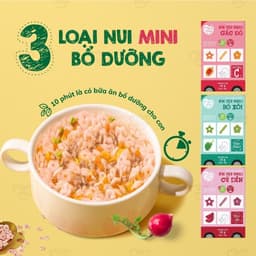 Thumbnail Nui mini rau củ Mămmy cho bé mới ăn dặm tập nhai trên 6 tháng, 100g 2