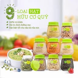Thumbnail Tổng hợp hạt ăn dặm hữu cơ Mămmy loại 1 cho bé gồm hạt đậu lăng, đậu gà, diêm mạch, kiều mạch, kê nếp, yến mạch... 3