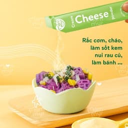 Thumbnail Phô mai tách muối Mămmy dạng bột rắc cơm, cháo cho bé ăn dặm, hộp 10 ống (3g/ ống) 3