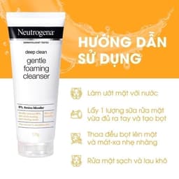 Thumbnail Sữa rửa mặt Sạch Sâu Lành Tính Neutrogena Deep Clean Gentle Foaming Cleanser 100g & 150g 2