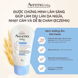 Thumbnail Kem dưỡng ẩm Aveeno Baby Dermexa Moisturising Cream 100g 2