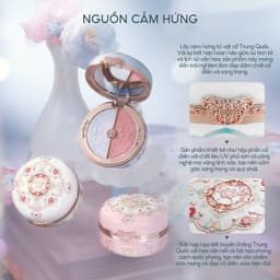 Thumbnail Flower Knows Butterfly Cloud Collar Collection Hộp Phấn 2 Màu Phấn Highlight và Phấn Má Hồng 6g 3