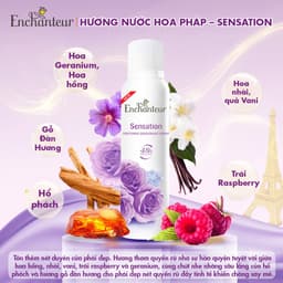 Thumbnail Combo 2 Xịt khử mùi Enchanteur khô thoáng 72 giờ, cảm giác tươi mát sảng khoái lâu dài 150ml 3
