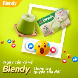 Thumbnail Combo 2 Hộp Trà Matcha sữa Blendy® 160g/Hộp (1 Hộp 10 Gói) 4