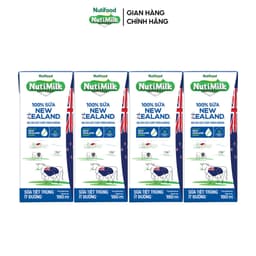 Thumbnail Thùng Sữa Tiệt Trùng New Zealand NutiMilk 180ml (Hộp 180ml x 48) 4