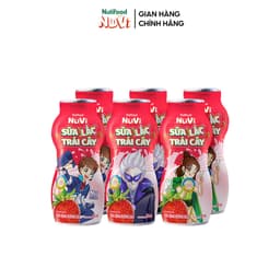 Thumbnail Thùng Sữa Lắc Trái Cây NuVi Hương Dâu (Chai 80ml x 48) 2
