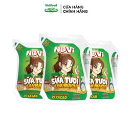 Thumbnail Thùng Sữa Tươi Lúa Mạch NuVi Vị Ca Cao 110ml (Túi 110ml x 24) - Phát Triển Chiều Cao 2