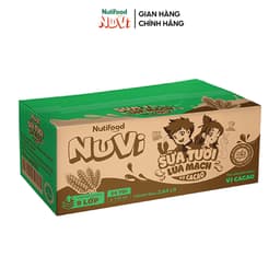 Thumbnail Thùng Sữa Tươi Lúa Mạch NuVi Vị Ca Cao 110ml (Túi 110ml x 24) - Phát Triển Chiều Cao 3