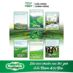 Thumbnail Thùng Sữa Tươi Tươi Sạch NutiMilk Nguyên Chất 180ml (Hộp 180ml x 48) 4