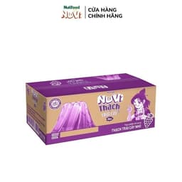 Thumbnail Thùng Thạch Trái Cây NuVi Vị Nho 110ml - Không Chất Bảo Quản (Túi 110ml x 24) 3