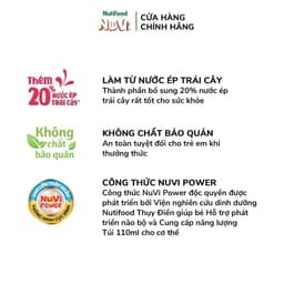 Thumbnail Thùng Thạch Trái Cây NuVi Vị Nho 110ml - Không Chất Bảo Quản (Túi 110ml x 24) 4
