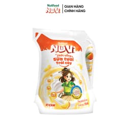 Thumbnail NuVi Thùng Thức Uống Sữa Tươi Trái Cây Vị Cam 110ml (Túi 110ml x 24) 3