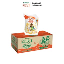 Thumbnail NuVi Thùng Thức Uống Sữa Tươi Trái Cây Vị Cam 110ml (Túi 110ml x 24) 2