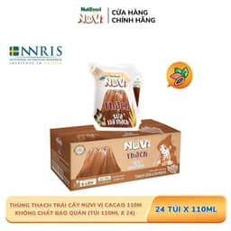 Thumbnail Thùng Thạch Trái Cây NuVi Vị Sữa Lúa Mạch 110ml (Túi 110ml x 24) 2