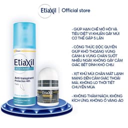 Thumbnail Combo lăn khử mùi mồ hôi dành cho nam giới Etiaxil Men 15ml và xịt khử mùi hôi chân Etiaxil 100ml 1