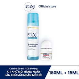 Thumbnail Combo Xịt Khử Mùi Tức Thì Etiaxil 150ml và Lăn Khử Mùi Ngăn Mồ Hôi Etiaxil 15ml (nhãn đỏ) 1