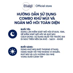 Thumbnail Combo Xịt Khử Mùi Tức Thì Etiaxil 100ml và Lăn Khử Mùi Ngăn Mồ Hôi Etiaxil 15ml (nhãn xanh) 4