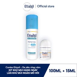 Thumbnail Combo Xịt Khử Mùi Tức Thì Etiaxil 100ml và Lăn Khử Mùi Ngăn Mồ Hôi Etiaxil 15ml (nhãn nâu) 1
