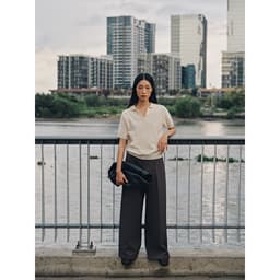 Thumbnail COCO SIN - Áo Polo Dệt Len Nude 1