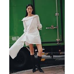Thumbnail COCO SIN - Đầm Trắng Trẹt Vai 2