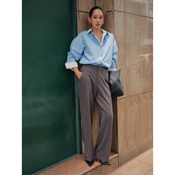 Thumbnail COCO SIN - Áo Sơ Mi Kate Xanh Blue Basic (MẪU MẶC 2 ÁO MIX VỚI NHAU) 1