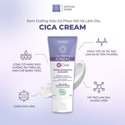 Thumbnail Kem làm dịu kích ứng siêu phục hồi hữu cơ CICA JONZAC cho bé và cả gia đình 40ml 4