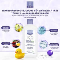 Thumbnail Gel Tắm Gội Hữu Cơ JONZAC Dành Cho Bé Từ Sơ Sinh (250Ml-500Ml) 4