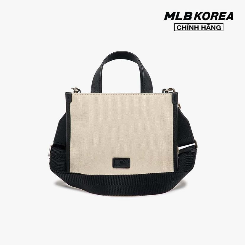 Ảnh MLB - Túi tote nữ phom chữ nhật Varsity Canvas Mini 3AORS083N-50CRD 4