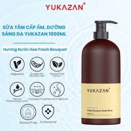 Thumbnail Sữa Tắm Cấp Ẩm, Dưỡng Sáng Da Yukazan Hương Nước Hoa Fresh Bouquet 1000ml 1