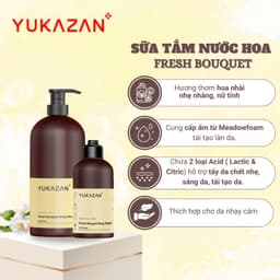 Thumbnail Sữa Tắm Yukazan Dành Cho Da Nhạy Cảm, Hương Thơm Dịu Nhẹ, Cấp Ẩm, Sáng Da Và Kháng Khuẩn 4