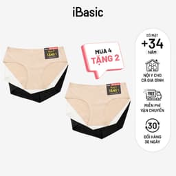 Thumbnail Set quần lót nữ đúc su không đường may không lộ viền Da-Trắng-Đen iBasic V188 - V189 1