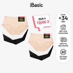 Thumbnail Set quần lót nữ đúc su không đường may không lộ viền Da-Trắng-Đen iBasic V188 - V189 2