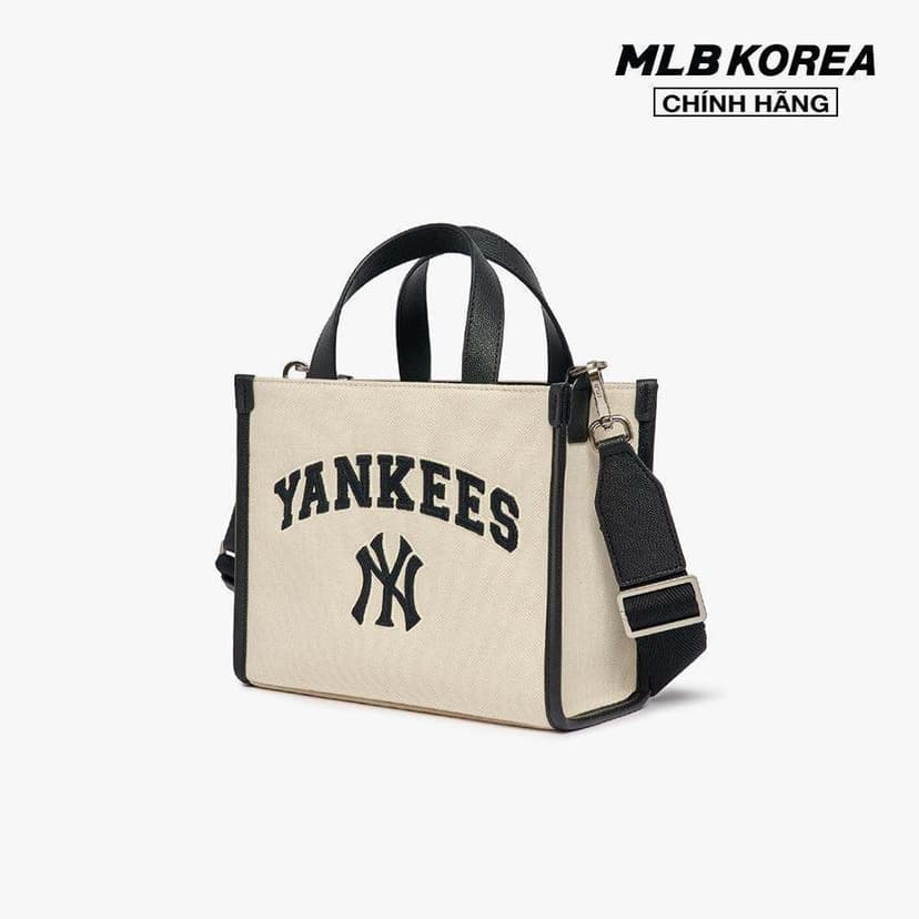 Ảnh MLB - Túi tote nữ phom chữ nhật Varsity Canvas Mini 3AORS083N-50CRD 2