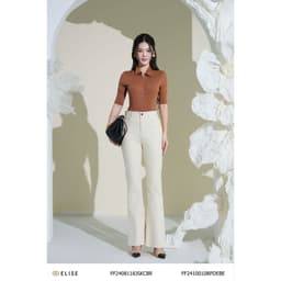 Thumbnail Body suit nâu khóa trước thiết kế Elise FF2408118JSKCBR 2