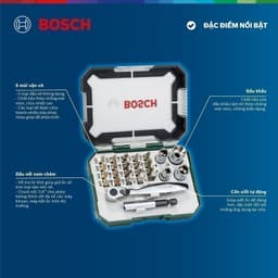 Thumbnail Bộ vặn vít Bosch 26 món 2607017322 3