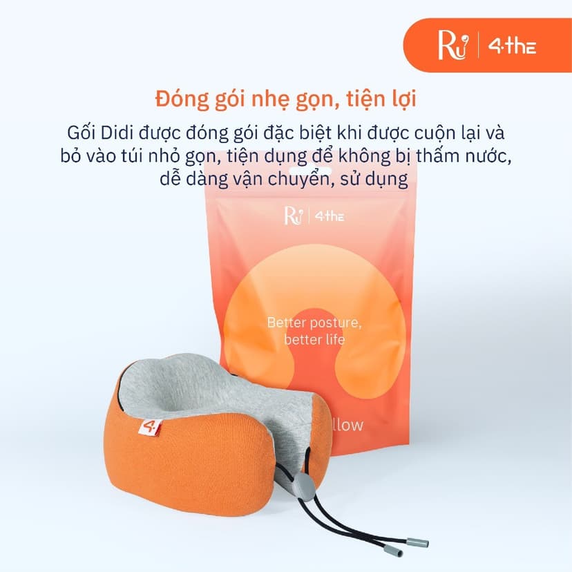Ảnh Gối Cổ Du Lịch DiDi Nhỏ Gọn và Cao Cấp | Chất Liệu Mút Hoạt Tính | 3 Màu Sắc Đa Dạng 1